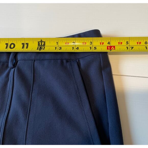 Halara High Waisted Skinny Cargo Pants Pockets Navy Sz L Athleisure Stretch - Picture 8 of 10